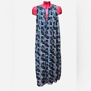 Stevie Howell luxury cotton silk small medium maxi dress